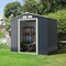 7 Feet X 4 Feet Metal Storage Shed with Sliding Double Lockable Doors